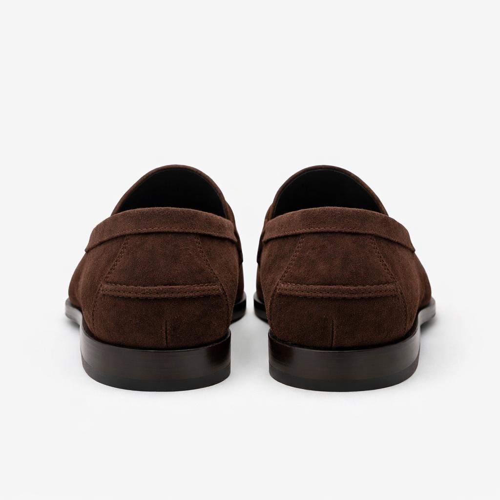 Mocassin Rudolph en veau velours Chocolat