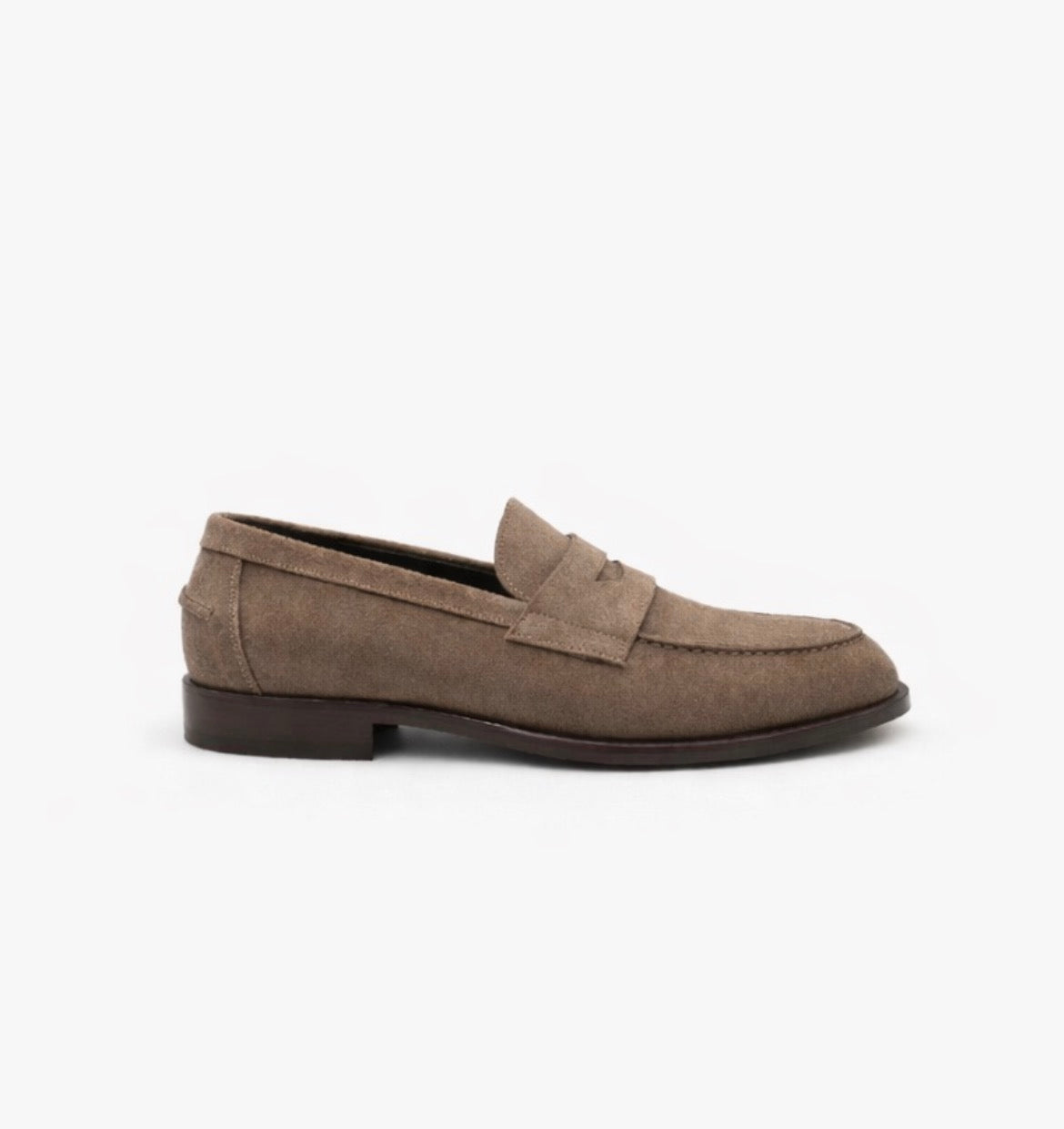 Mocassin Rudolph en veau velours Taupe