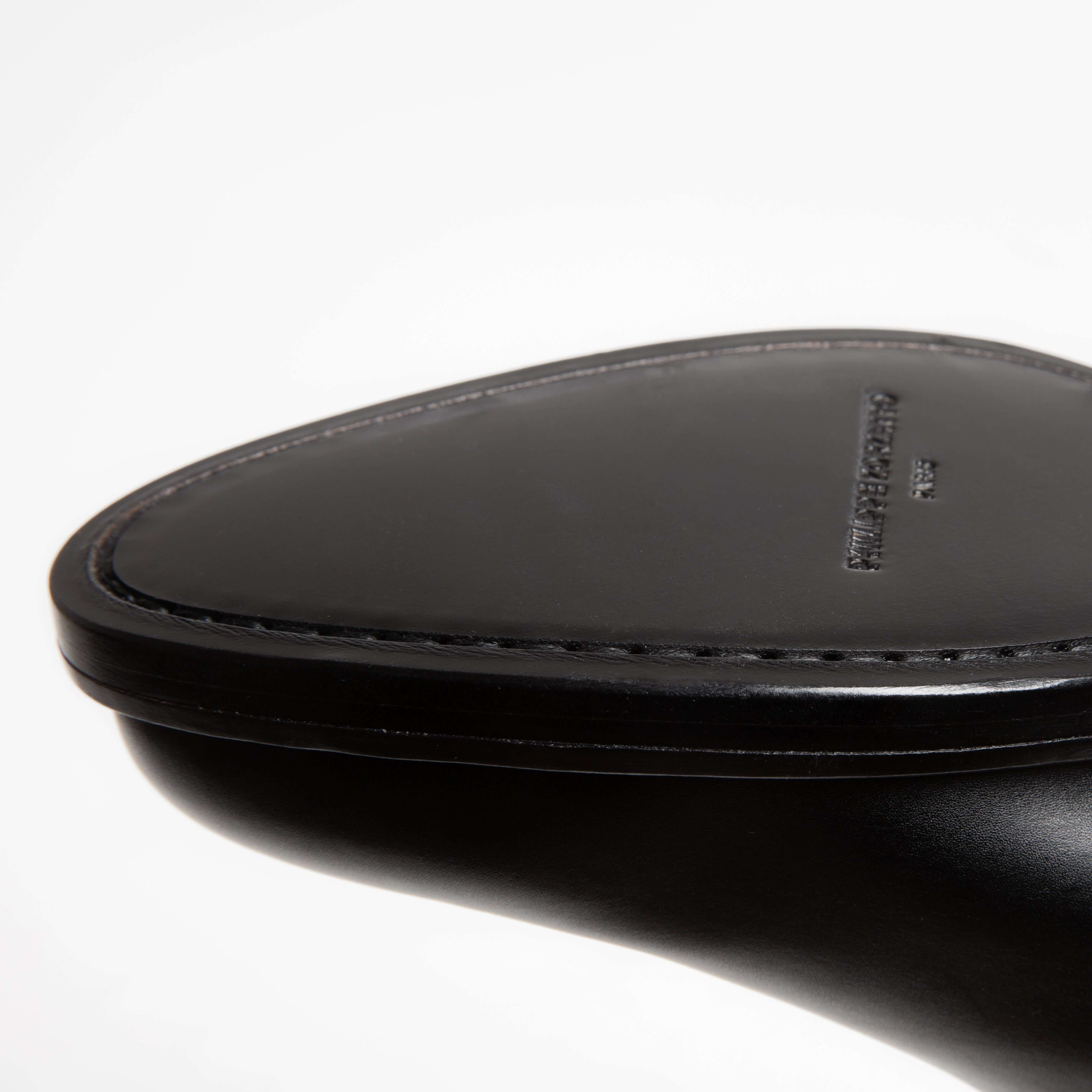 Derby Yves en cuir de veau lisse noir