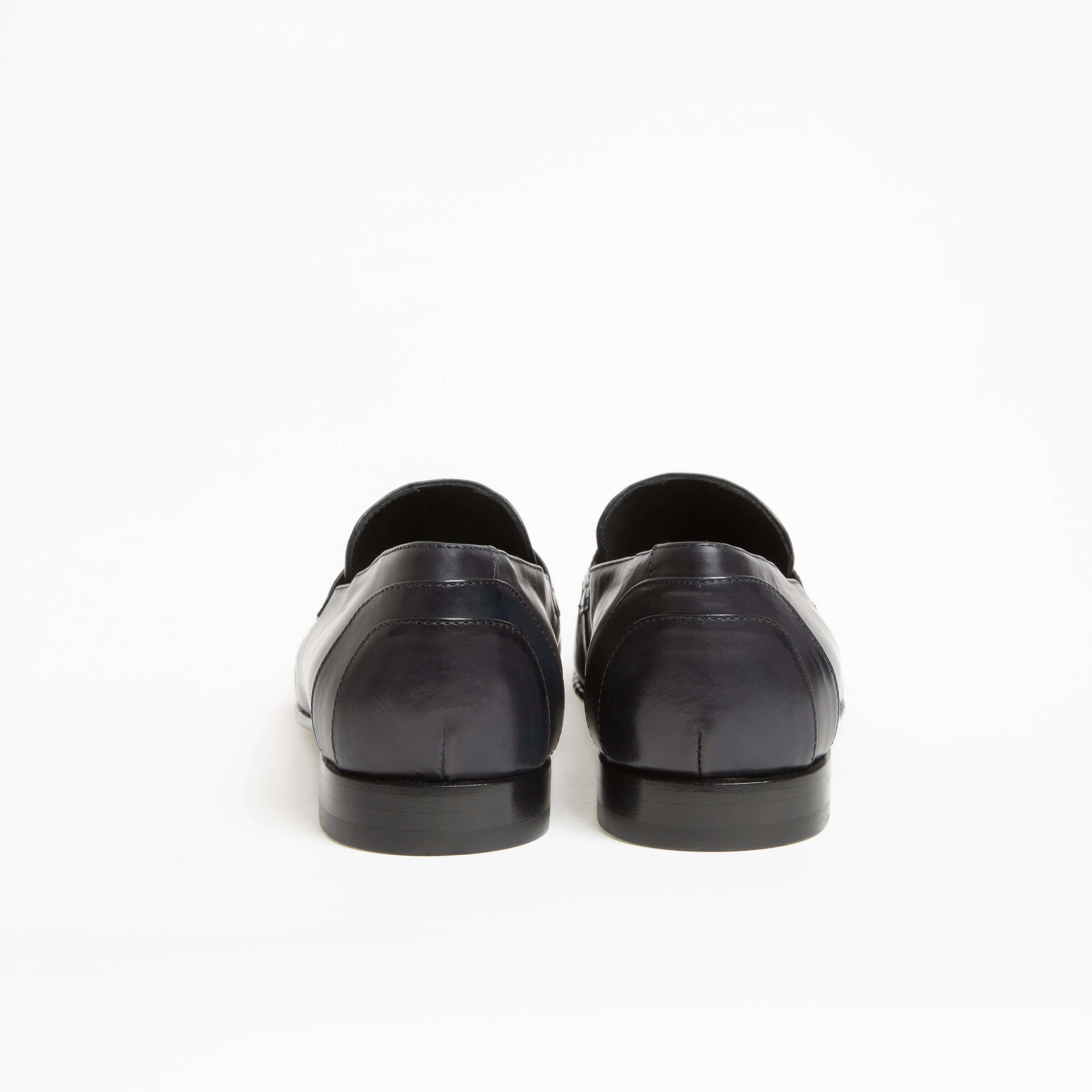 Mocassin Serge en cuir de veau lisse noir